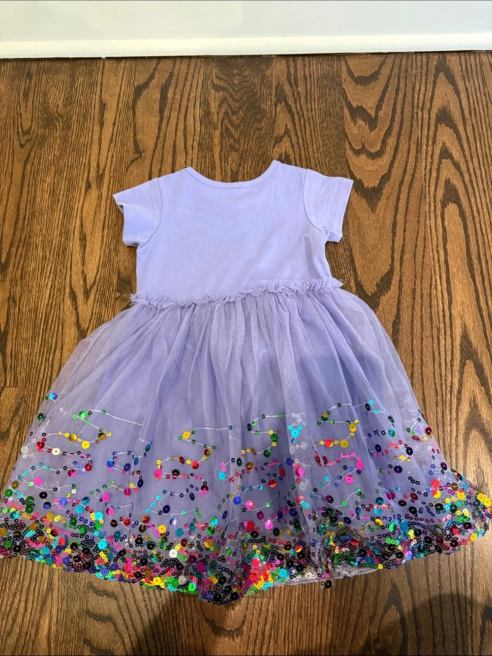 Lavender Sequin Tulle Party Dress for Kids